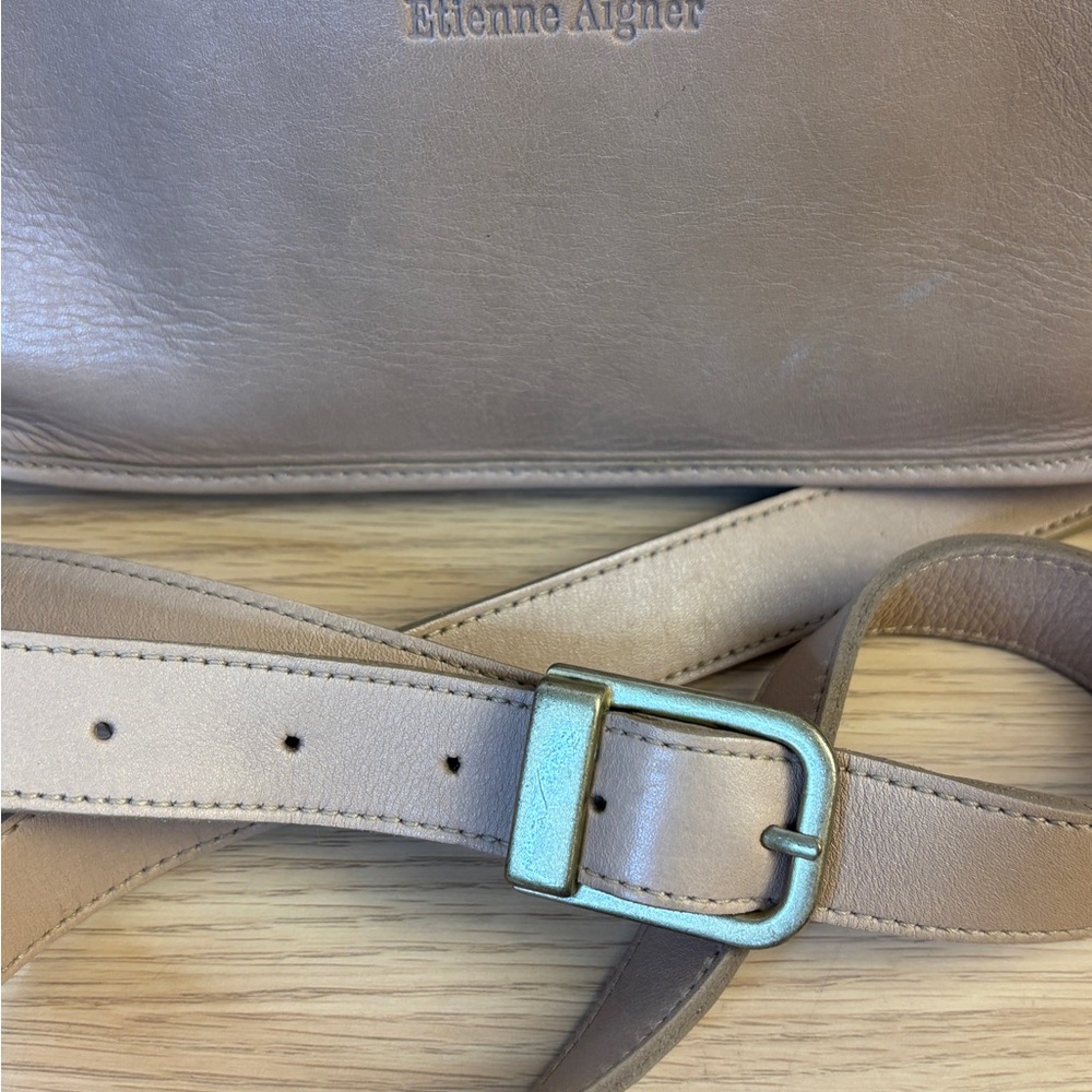 Etienne Aigner Tan‎ Leather Crossbody - Picture 6 of 14